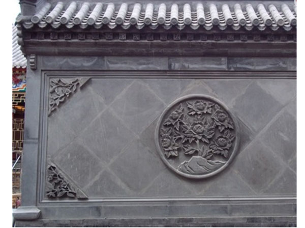 徽派建筑，古建青瓦，磚雕造型墻